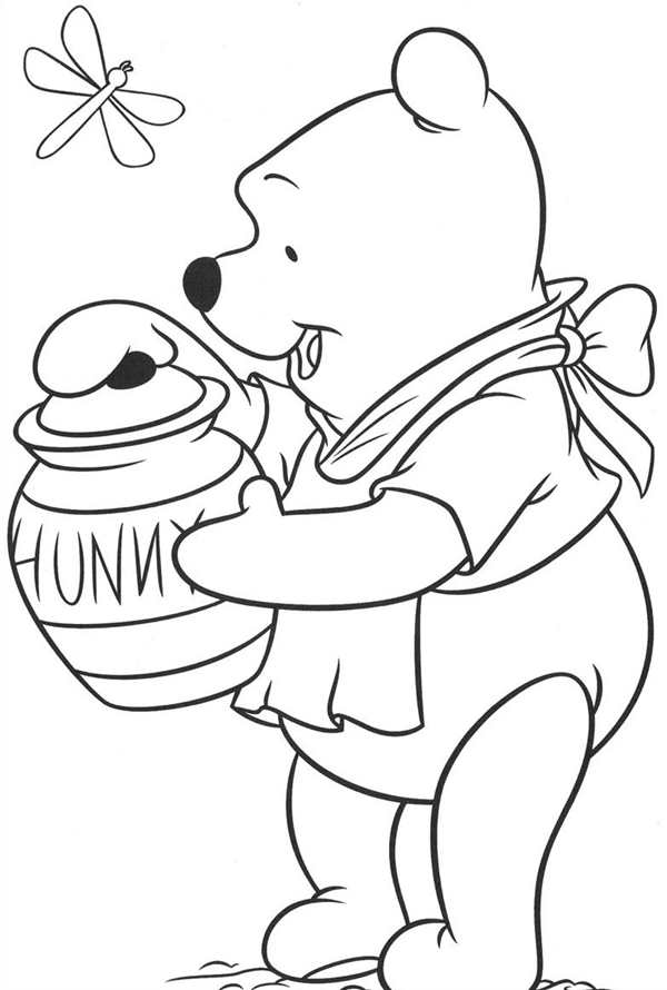 Винипух раскраска