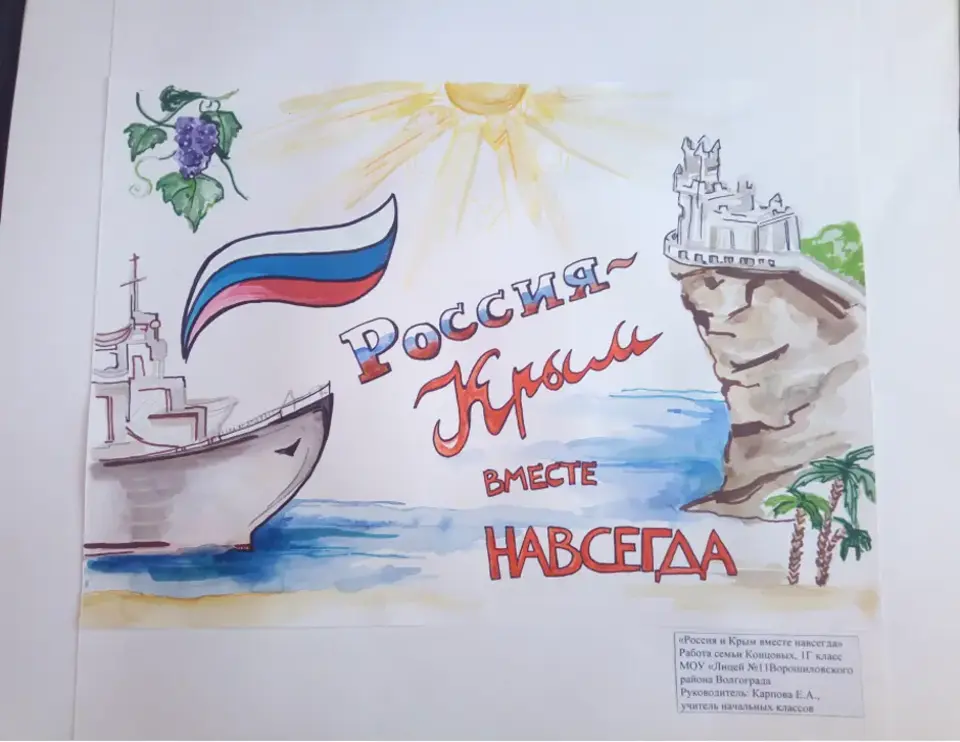 Детские рисунки ко Дню России
