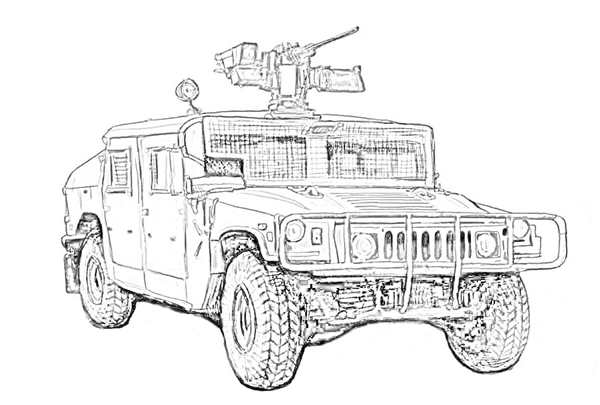 Раскраска Хаммер h1