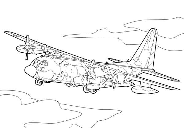 P-51 Mustang раскраска