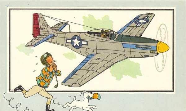 Раскраска военного самолёта P51 Mustang
