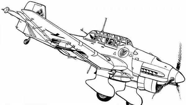Раскраска боевые самолеты