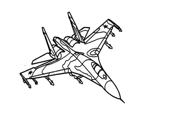 Раскраска военного самолётаCreative Colors for Little Pilots