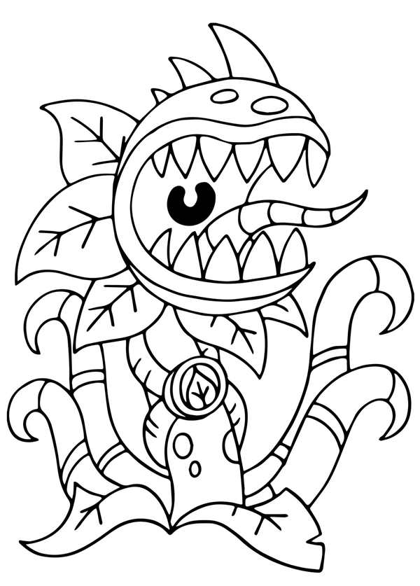Plants vs Zombies раскраска