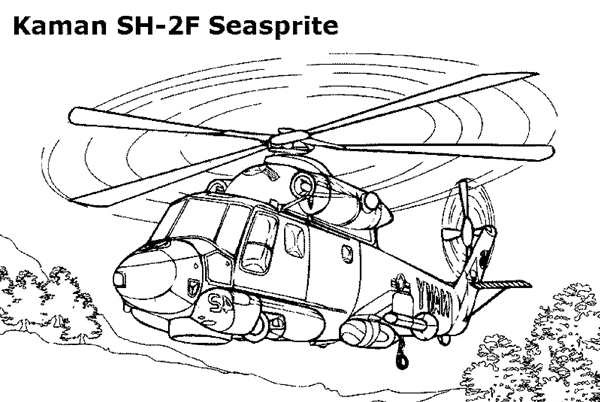 Раскраска вертолет ка 52