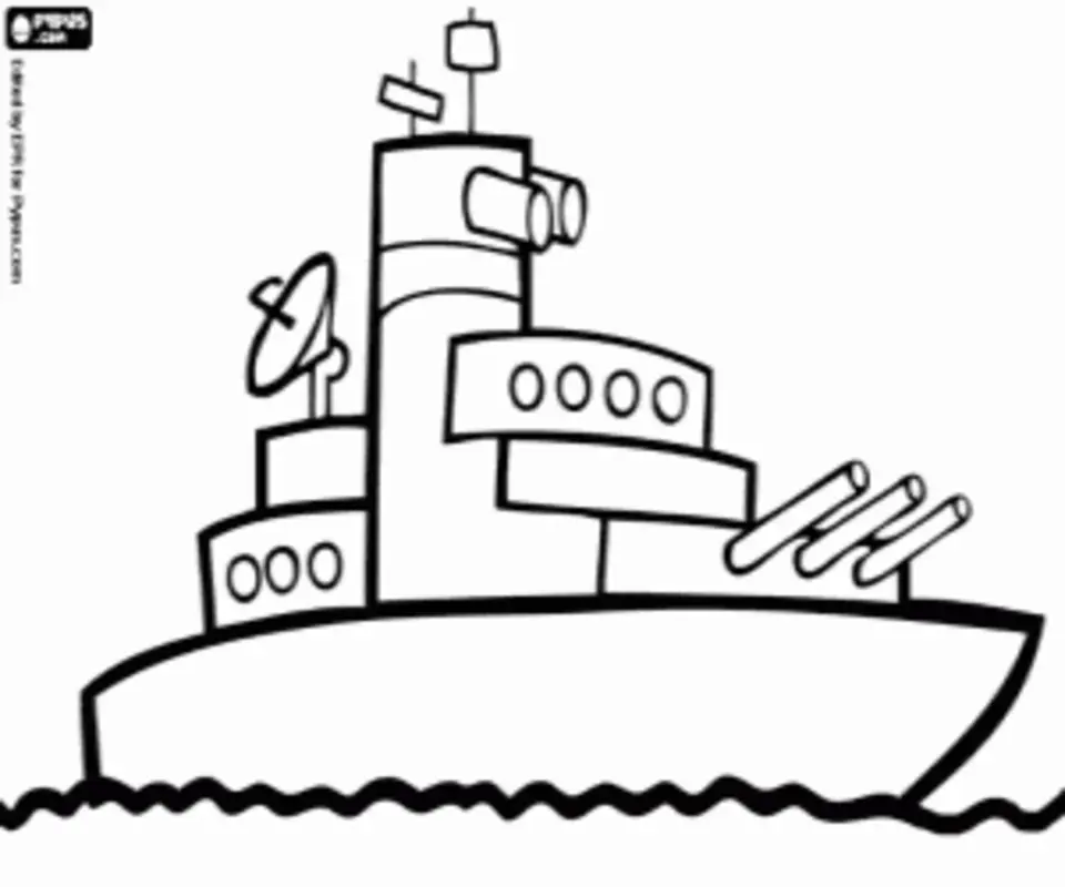 Российский военный корабль рисунок