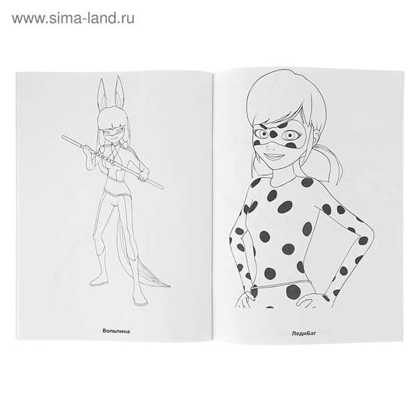 Раскраска леди баг и СУПЕРКОТ