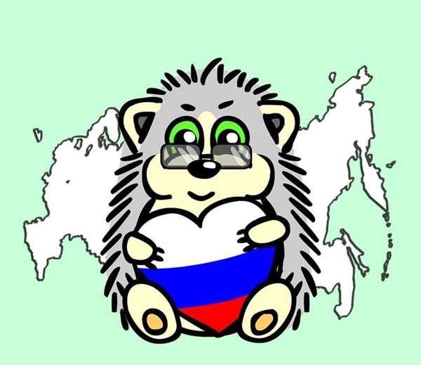 Ёжик раскраска для детей