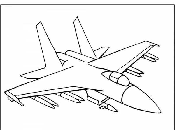Самолет Су-34 раскраска