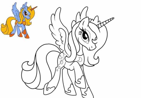 My little Pony раскраска Рарити
