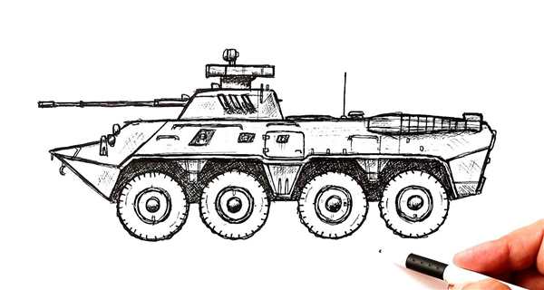 Раскраски БТР С боку sk FZ 35