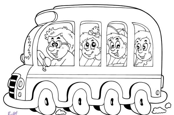 Раскраска автобус