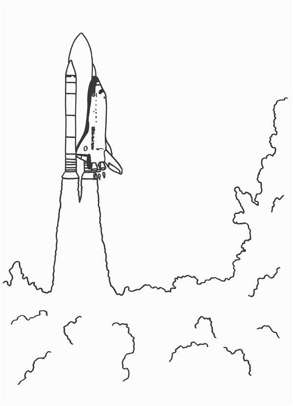 Ракета раскраска