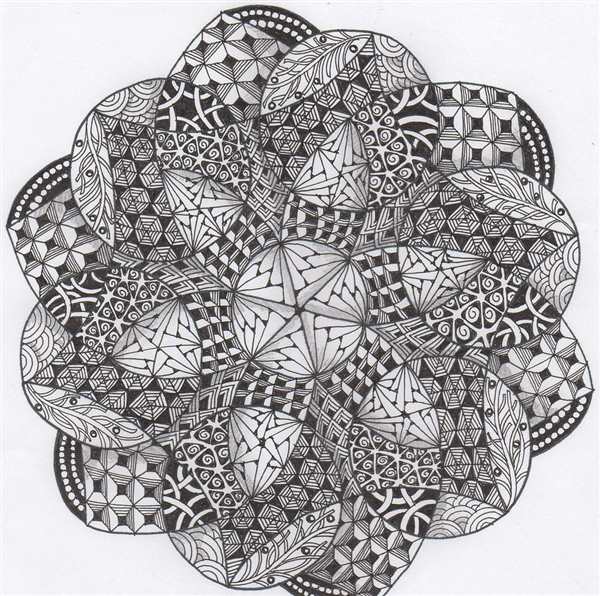 Chinese Garden Mandala