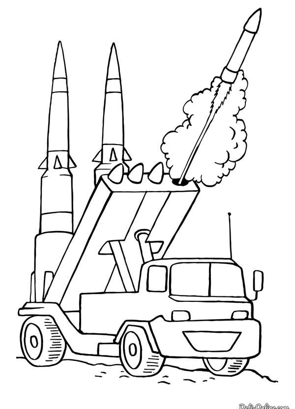 Раскраска «Военная техника»