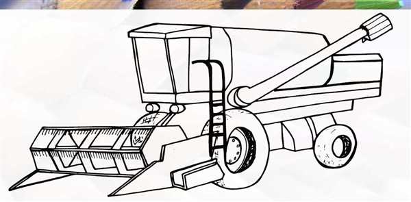 Комбайн John Deere раскраска