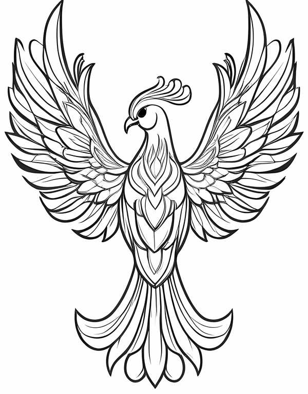 Жар птица раскраска