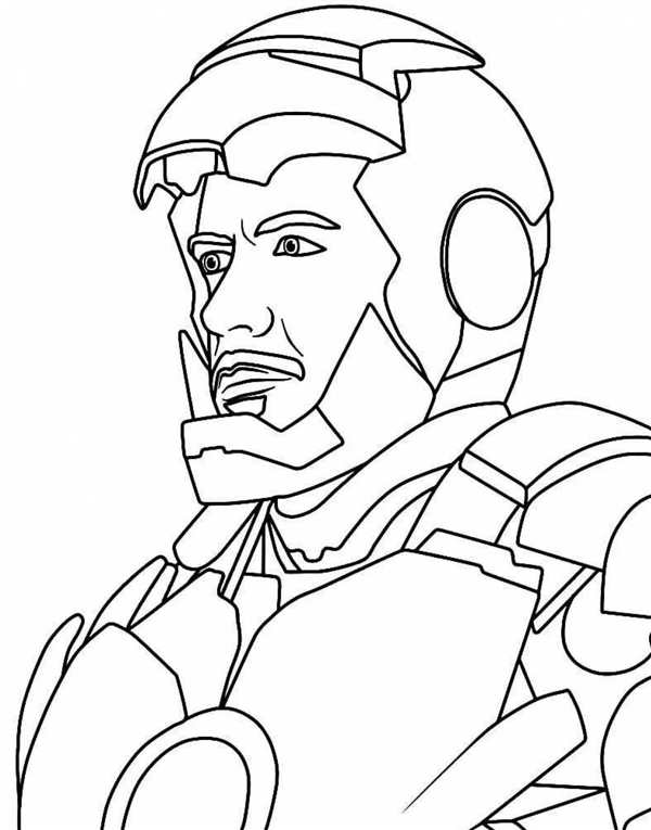 Раскраски Марвел Iron man