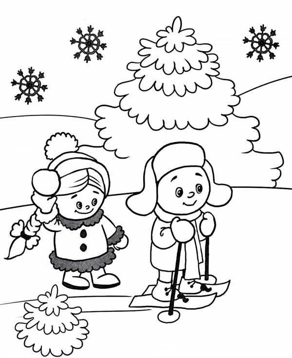 Новогодние каникулы рисунок