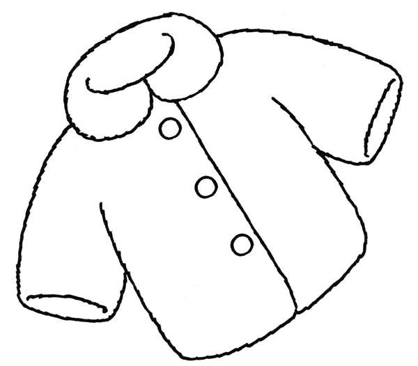 Куртка раскраска