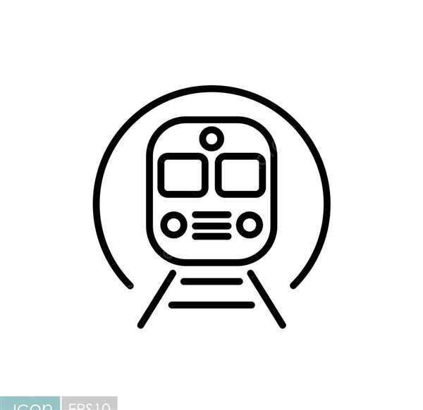 Значок поезда метро