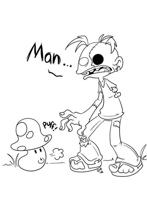 Plants vs Zombies раскраска