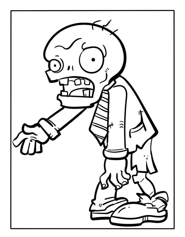 Plants vs Zombies раскраска