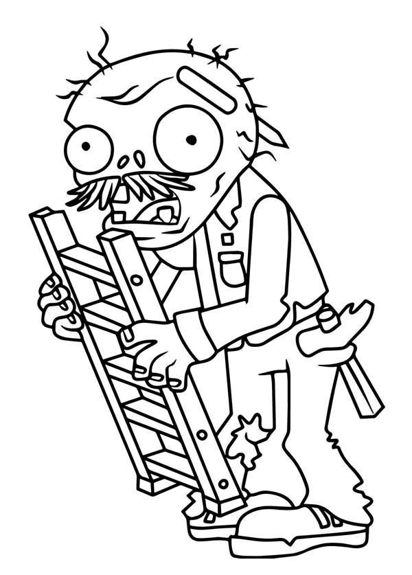 Plants vs Zombies раскраска