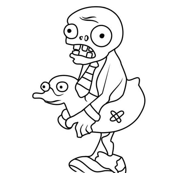 Plants vs Zombies раскраска
