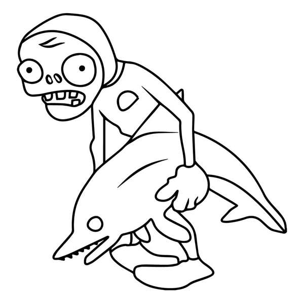 Plants vs Zombies раскраска