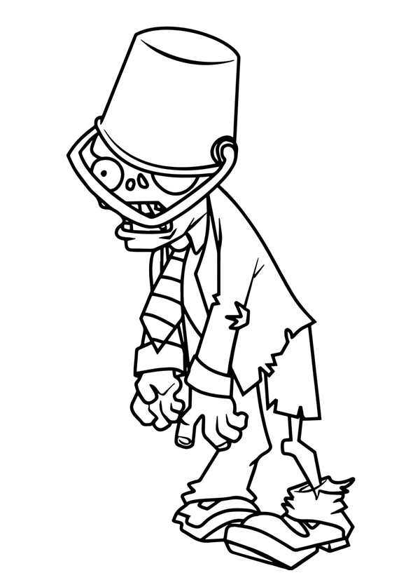 Plants vs Zombies раскраска