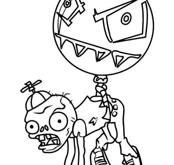 Раскраска Plants vs Zombies 2