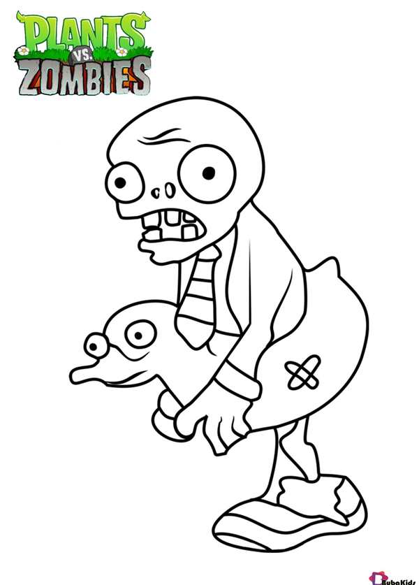 Plants vs. Zombies раскраски ЗОМБОСС