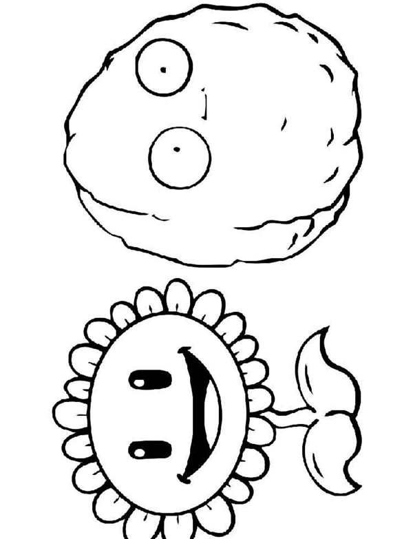 Plants vs Zombies раскраска зомби