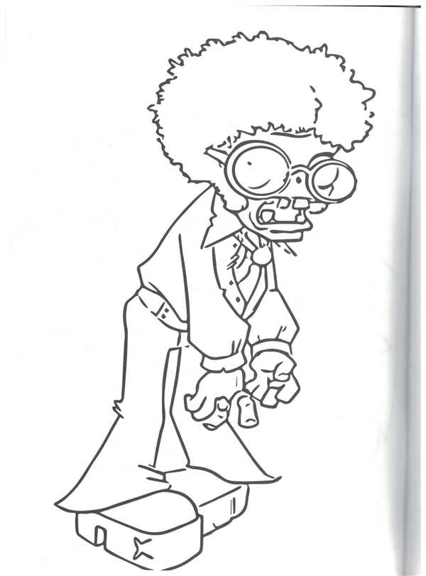 Раскраска Plants vs Zombies 2