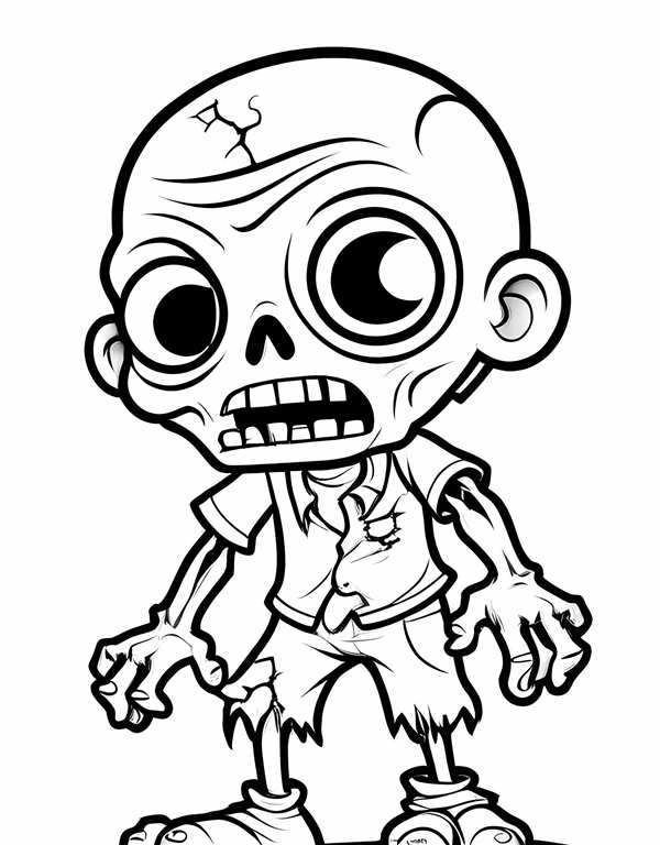Plants vs Zombies раскраска зомби 2
