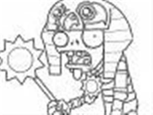 Plants vs Zombies раскраска зомби