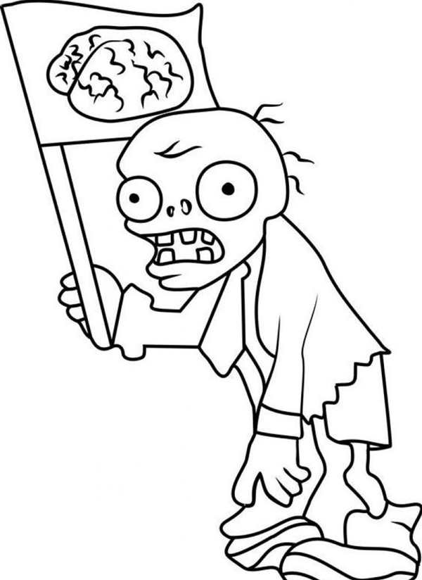 Plants vs Zombies раскраска