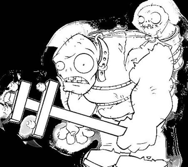 Plants vs Zombies раскраска