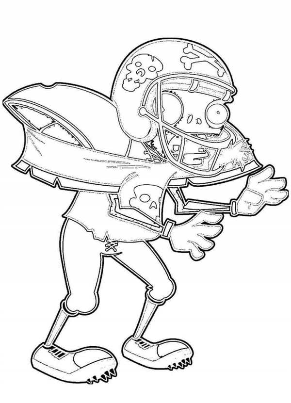 Plants vs Zombies раскраска