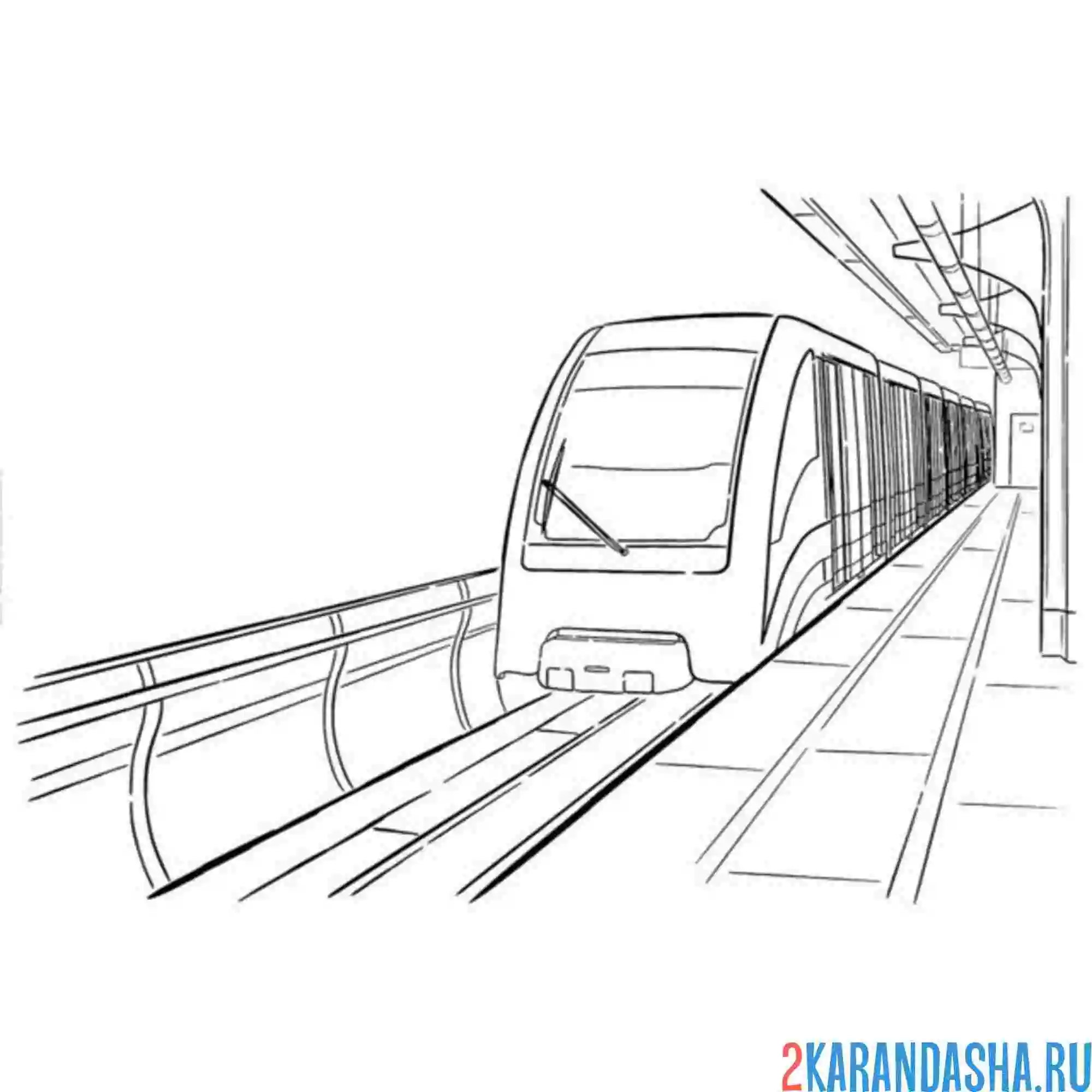 РаскраскаMetro Забавные Активности с Эскалаторами
