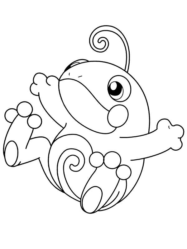РаскраскаPokmon Эпплтан Волшебный Мир Вариантов