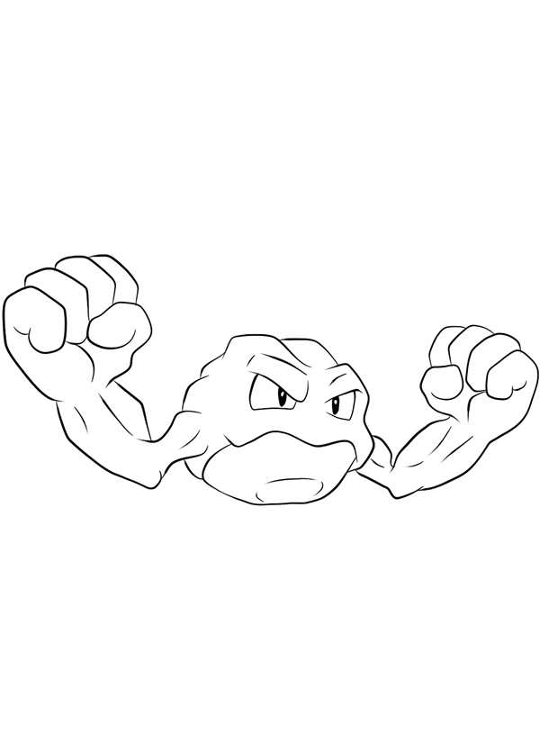РаскраскаPokmon Геодуд Веселые Активности для Детей