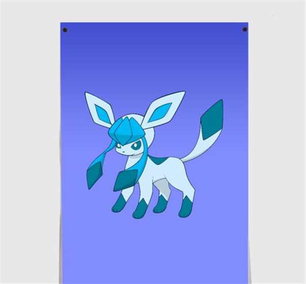 РаскраскаPokmon Гласеон Веселые Активности дляFans