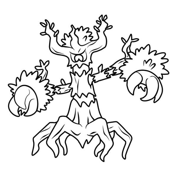 РаскраскаPokmon Гогоат Смешная Акция для Детей