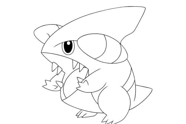 РаскраскаPokmon Шарpedo Веселые Активности для Детей