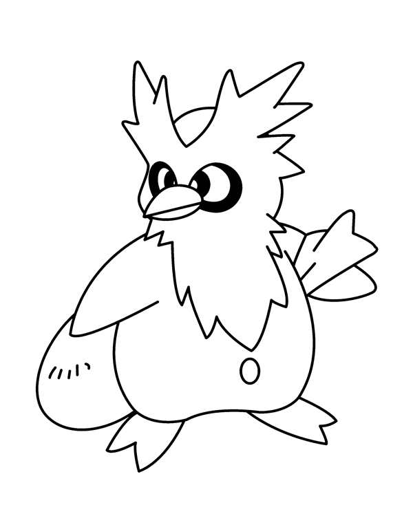 РаскраскаPokmon Скиддо Забавные Акварельные Игры