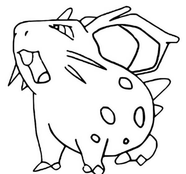 РаскраскаPokmon Скьюпа для детского творчества