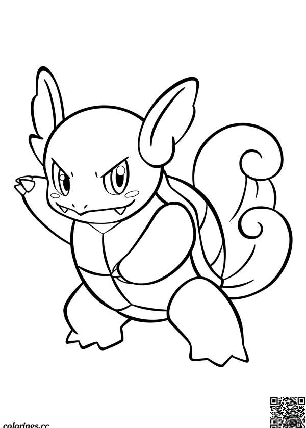 РаскраскаPokmon Ваниллюкс Цветные Акварельные Игры