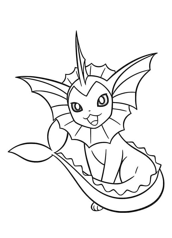 РаскраскаPokmon Ваниллюкс Цветные Акварельные Игры